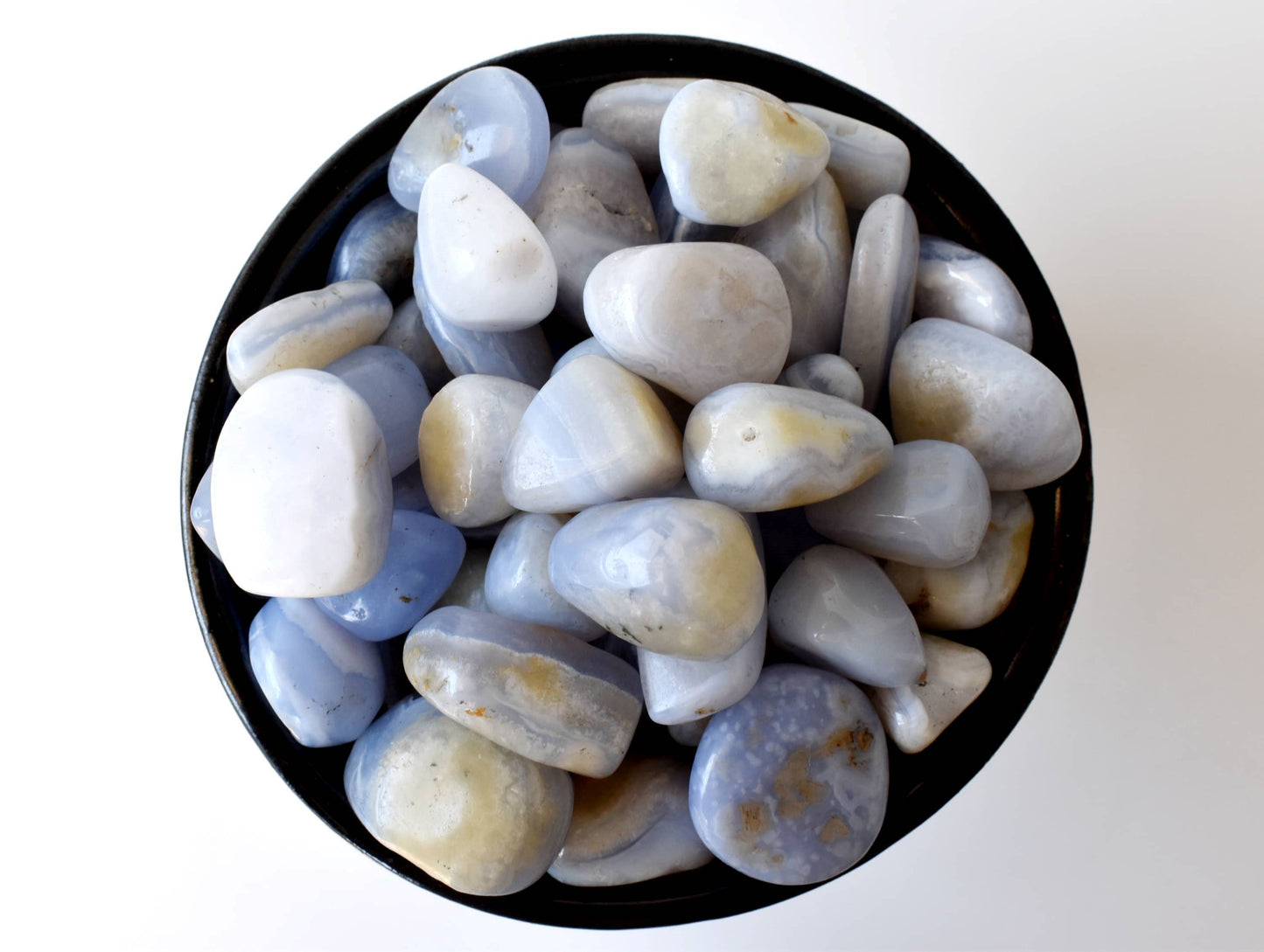 Blue Lace Agate Tumbled Stone ~ Healing Tumbled Stones