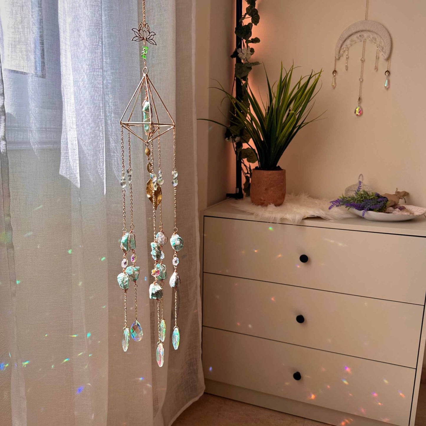 Amazonite Bloomscape Suncatcher