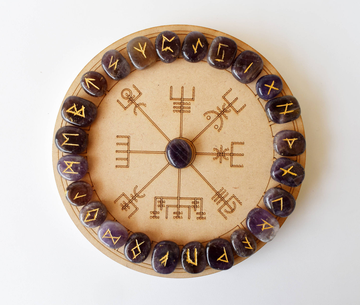 Amethyst Rune Set (Protection and Anxiety Relief)