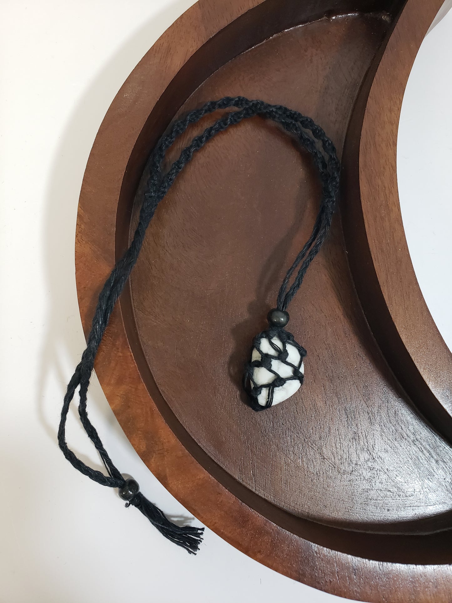 Hemp Hippie Necklace for Tumbled Stones - Empty Asst'd
