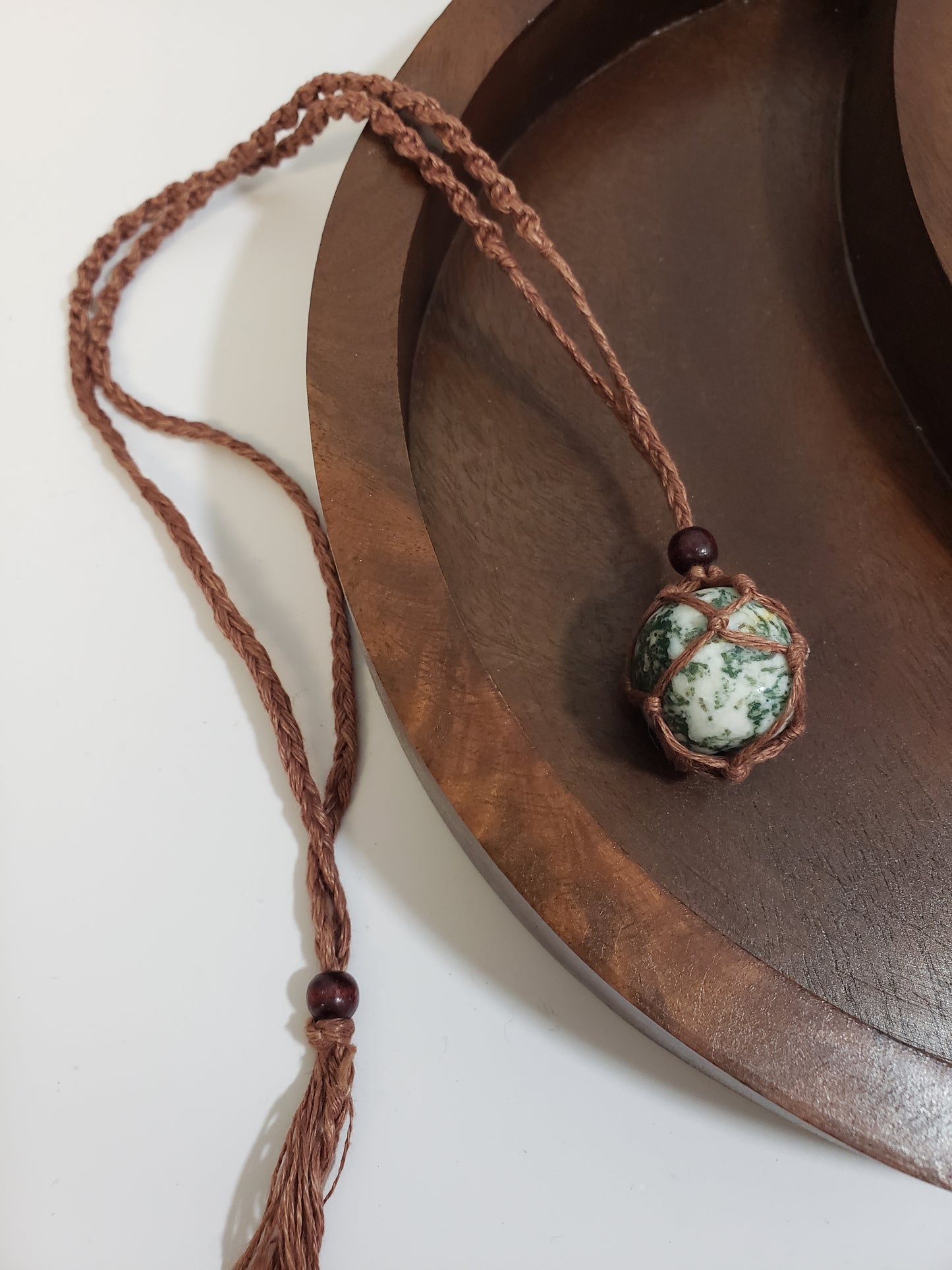 Hemp Hippie Necklace for Tumbled Stones - Empty Asst'd