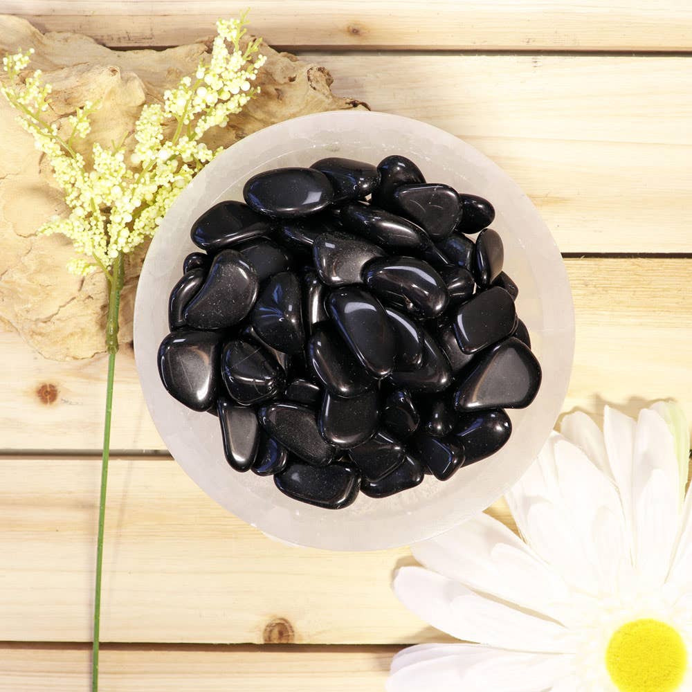 Black Obsidian Tumbled Stones