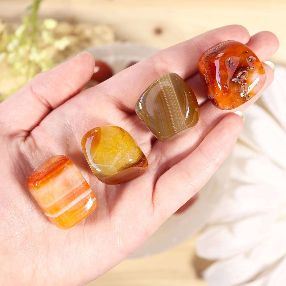 Carnelian Tumbled Stones (Grade B)