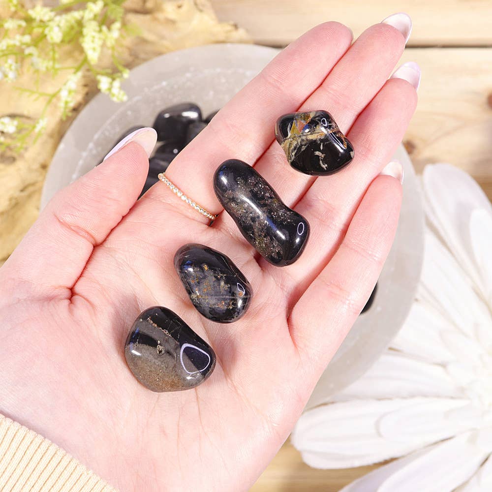 Black Onyx Tumbled Stones