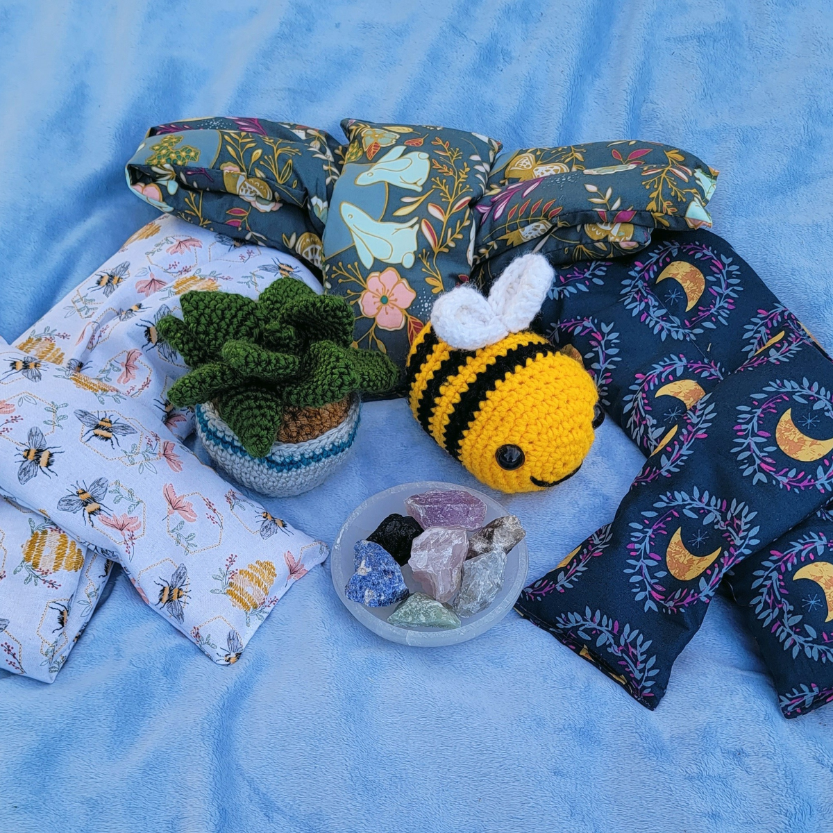 Handmade Gift, Neck Wrap, and Eye Pillow Set