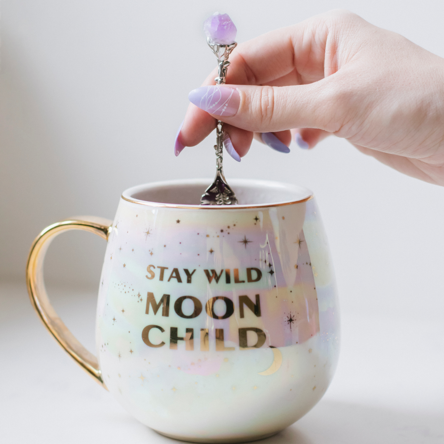 Moon Child - Mug Gift Set with Amethyst Tea Accessories