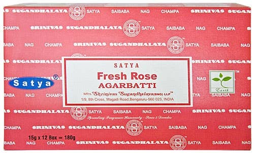Satya - Fresh Rose Incense Sticks