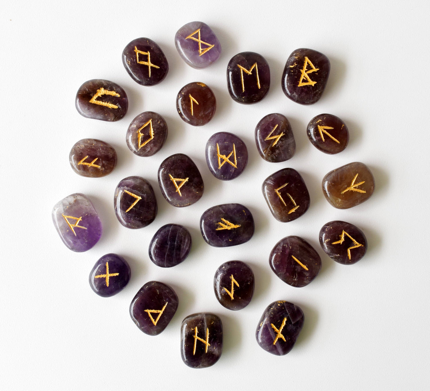 Amethyst Rune Set (Protection and Anxiety Relief)