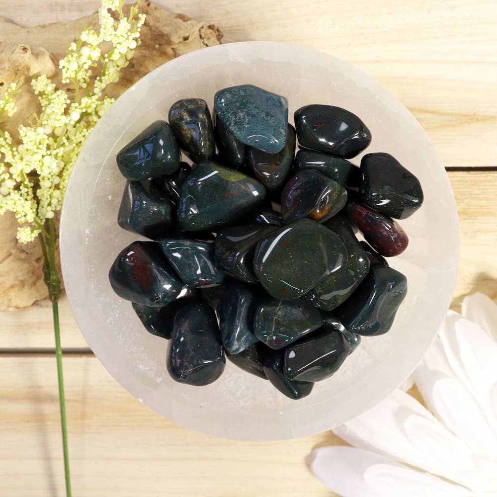 Blood Stone Tumbled Stones