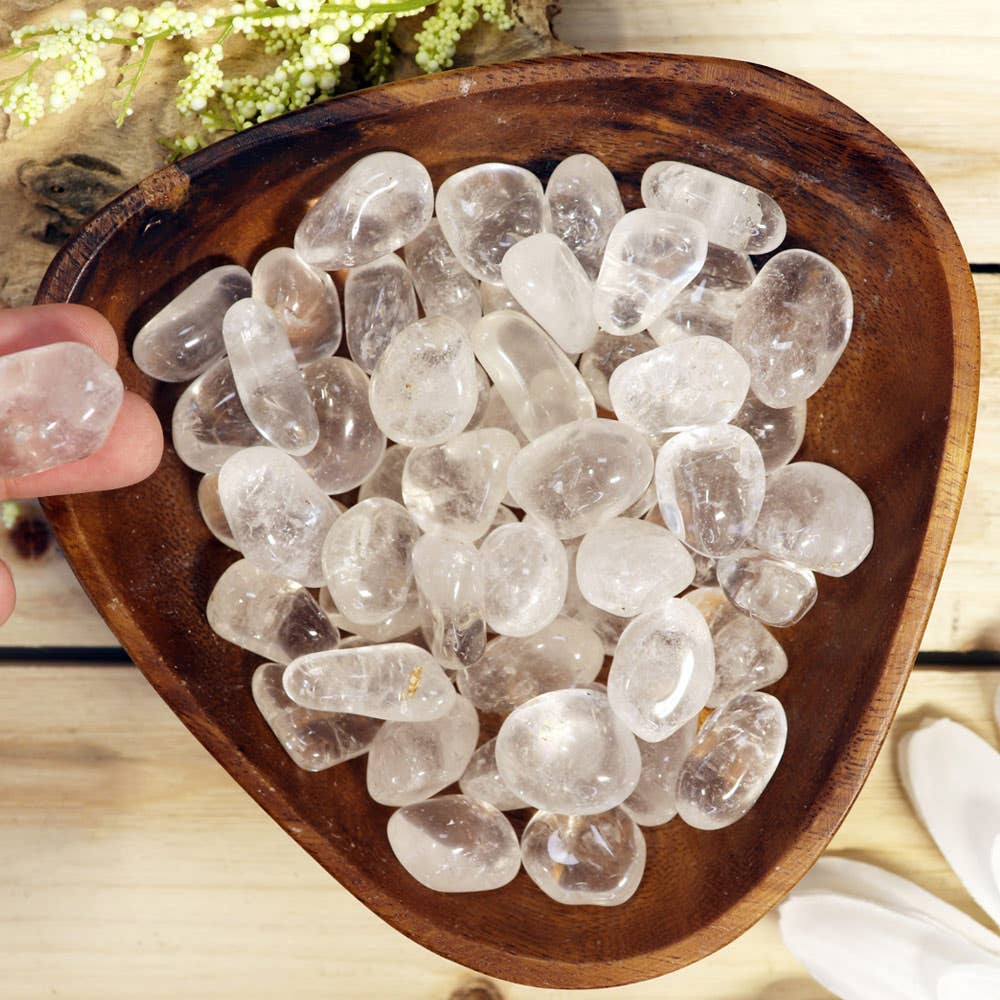 Clear Quartz Tumbled Stones