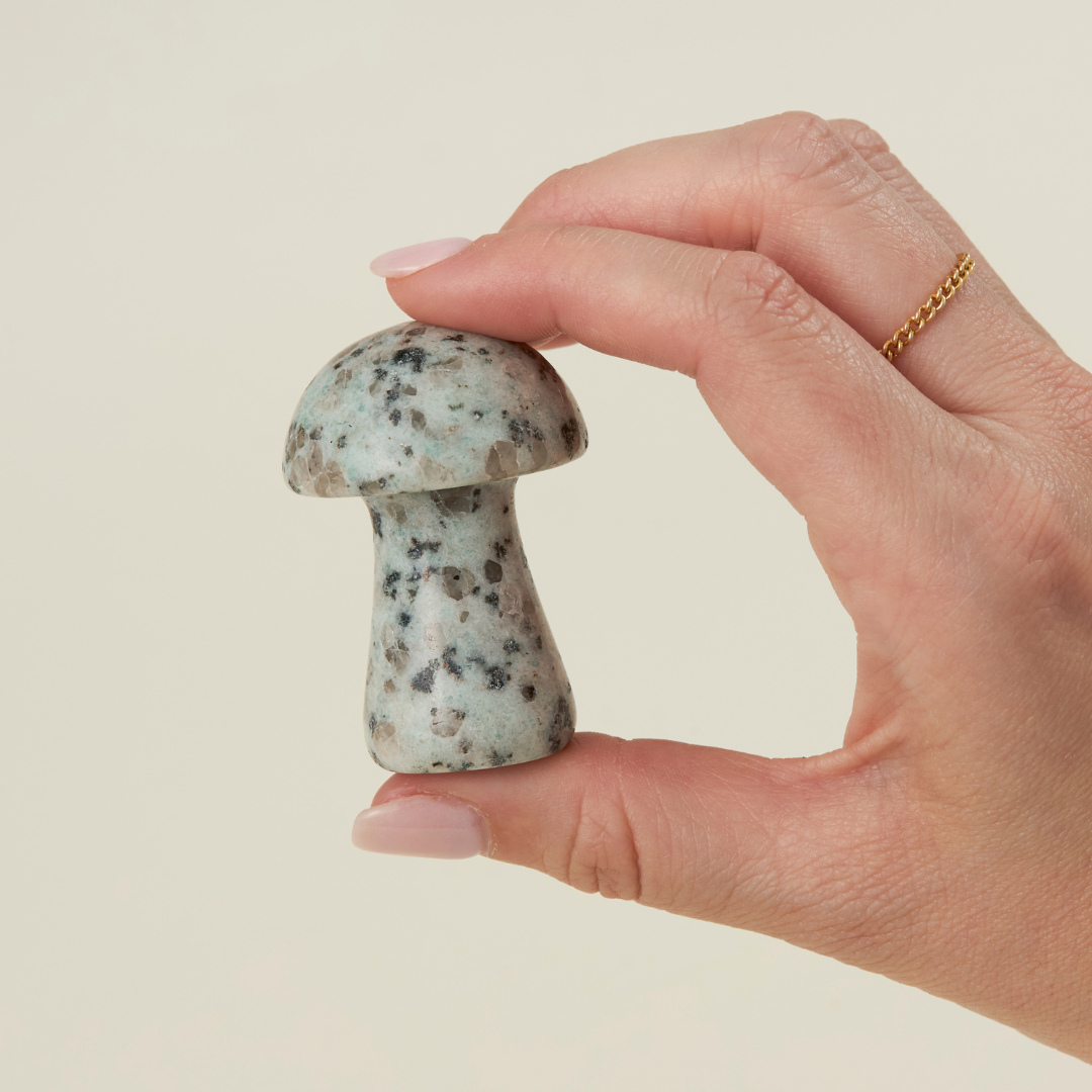 Large Carved Crystal Mushroom  🍄