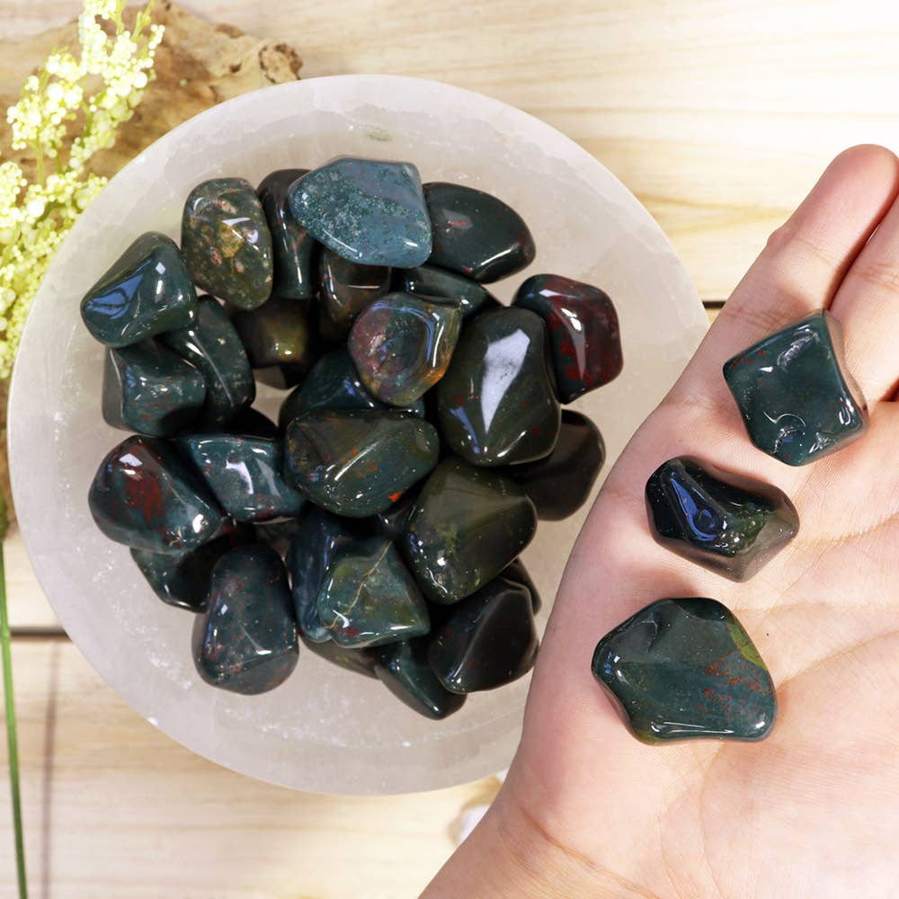 Blood Stone Tumbled Stones