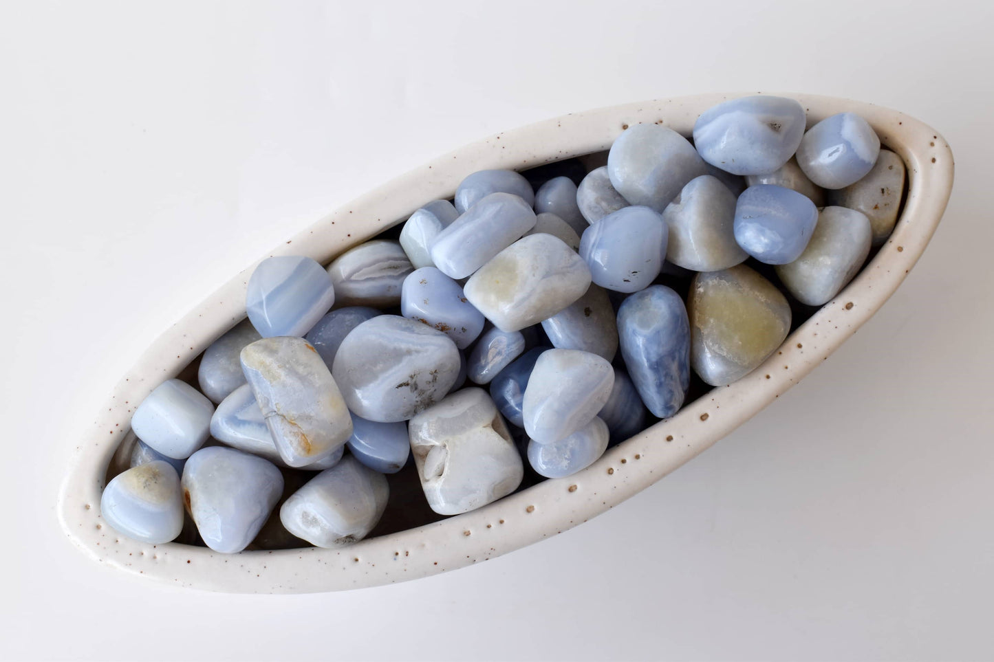 Blue Lace Agate Tumbled Stone ~ Healing Tumbled Stones