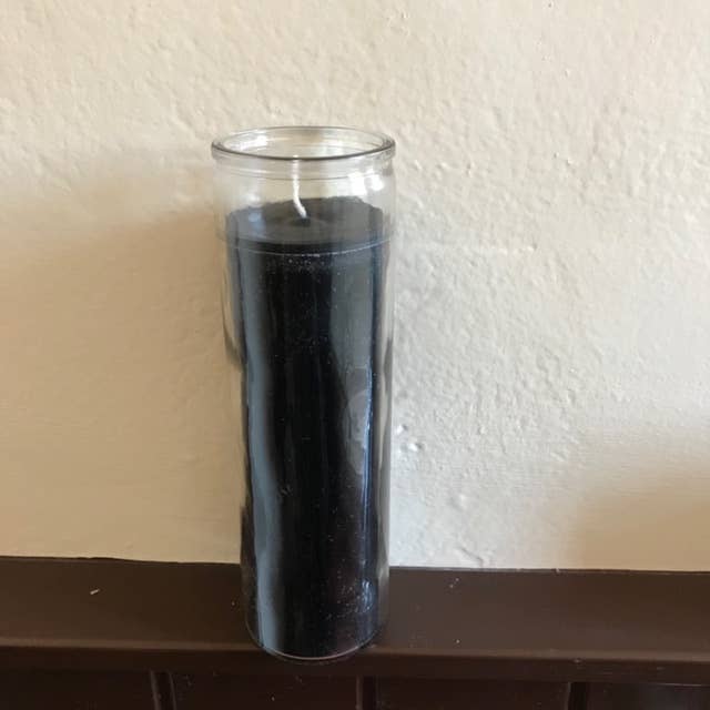 Anise Scented Black Candle - wisdom, clarity, protection