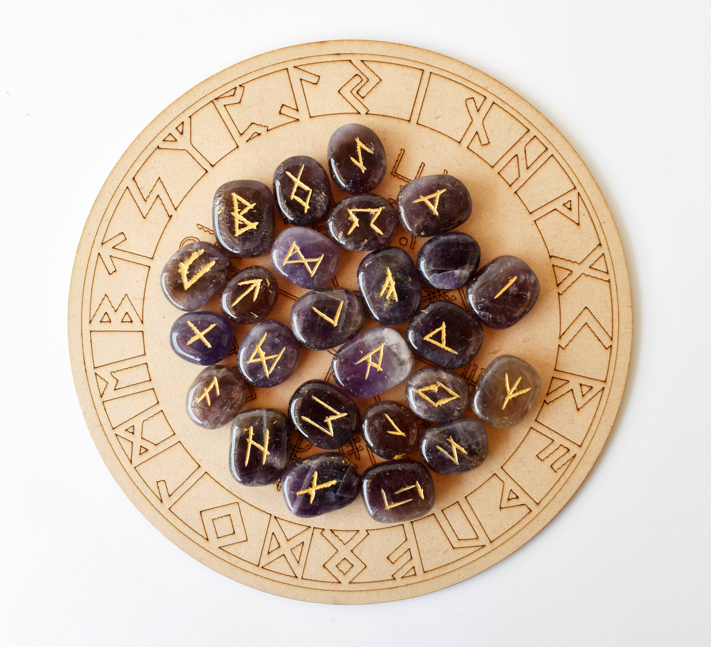 Amethyst Rune Set (Protection and Anxiety Relief)