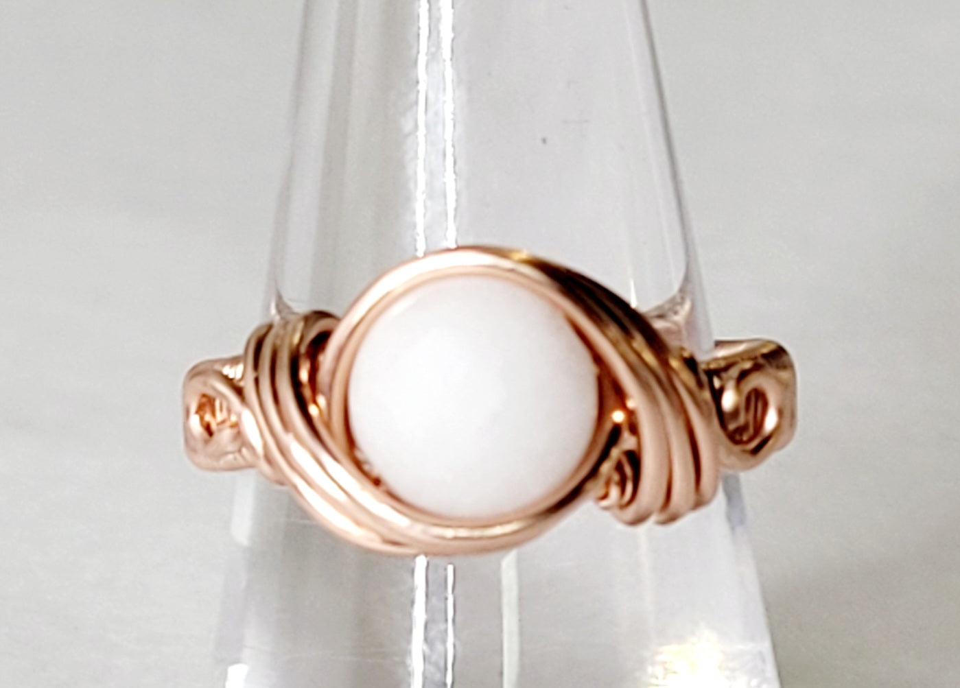 Morganite Ring Wire Wrapped