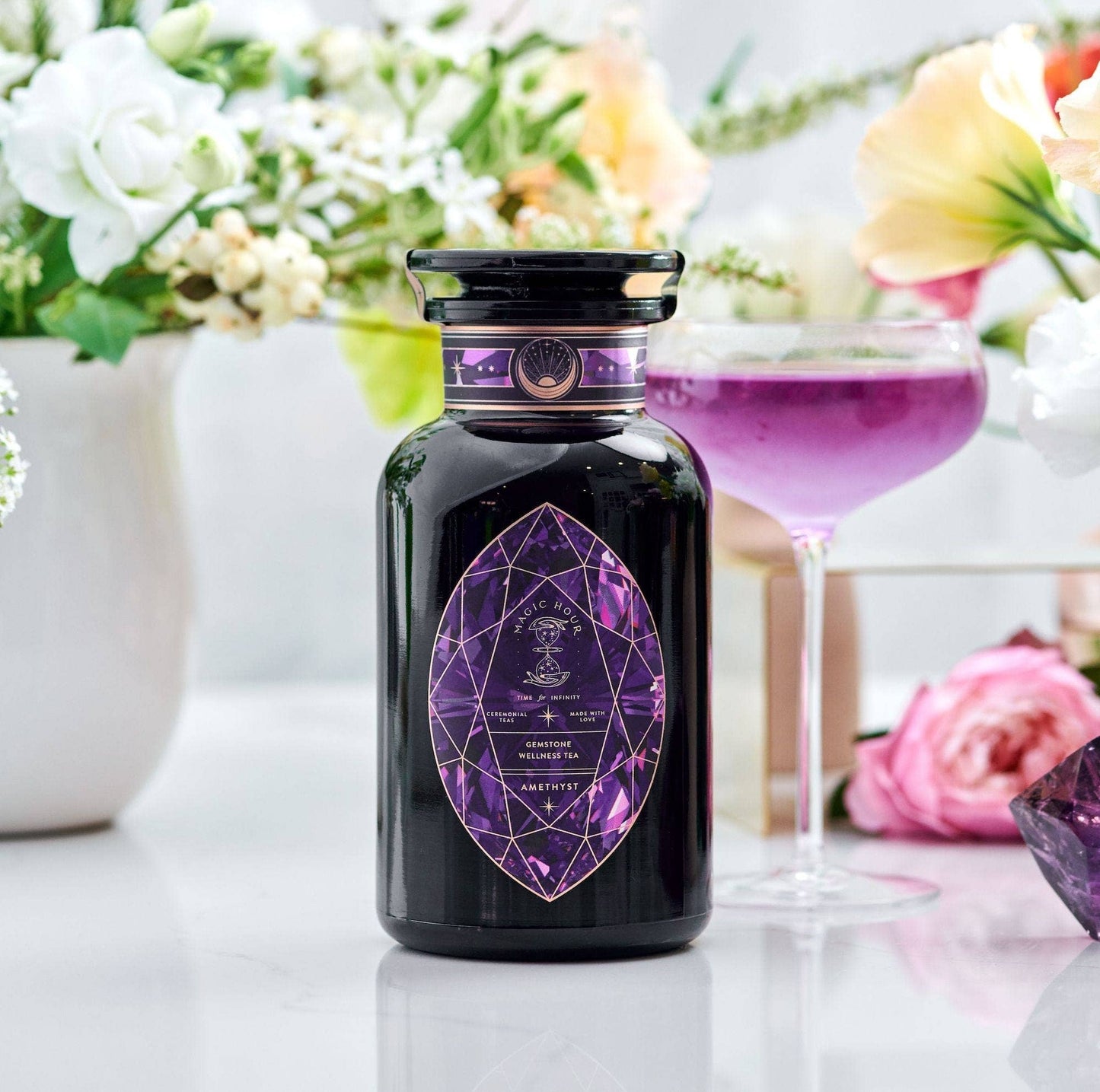 Amethyst: Strawberry-Passionfruit Gemstone Wellness Tea