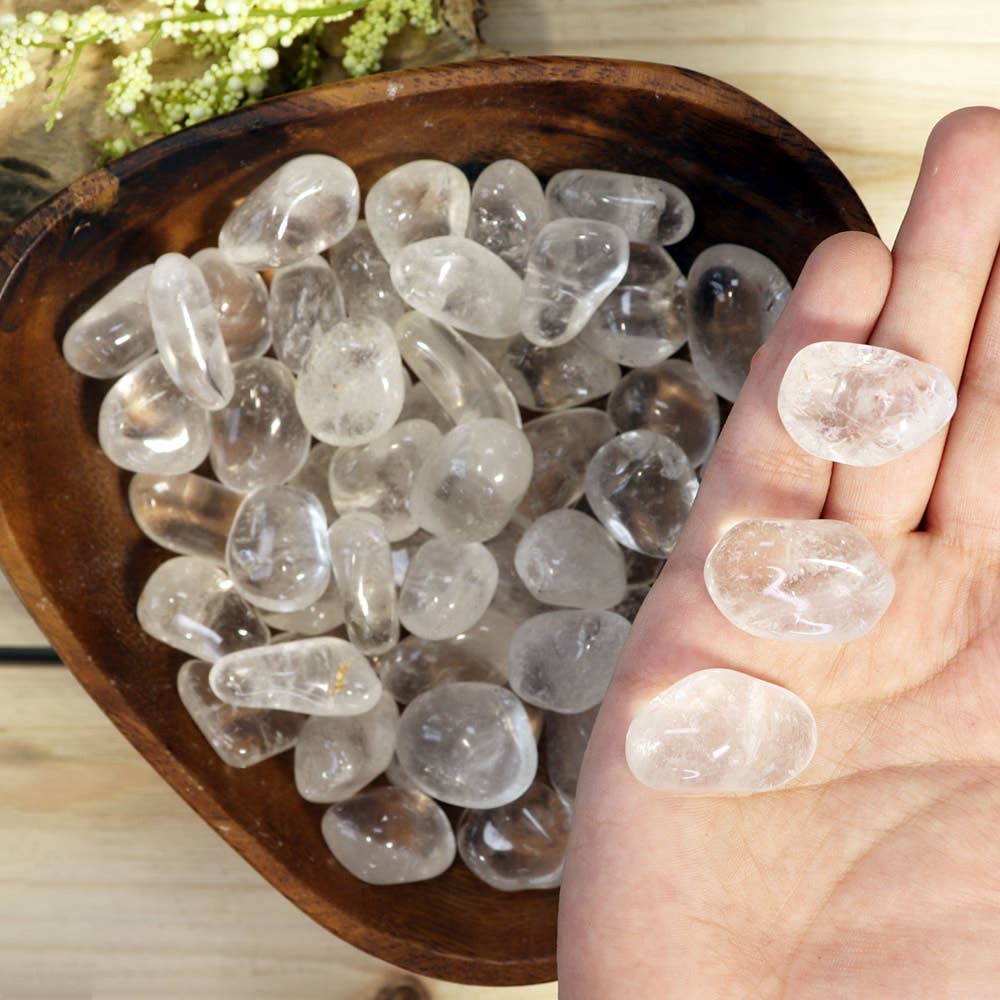 Clear Quartz Tumbled Stones
