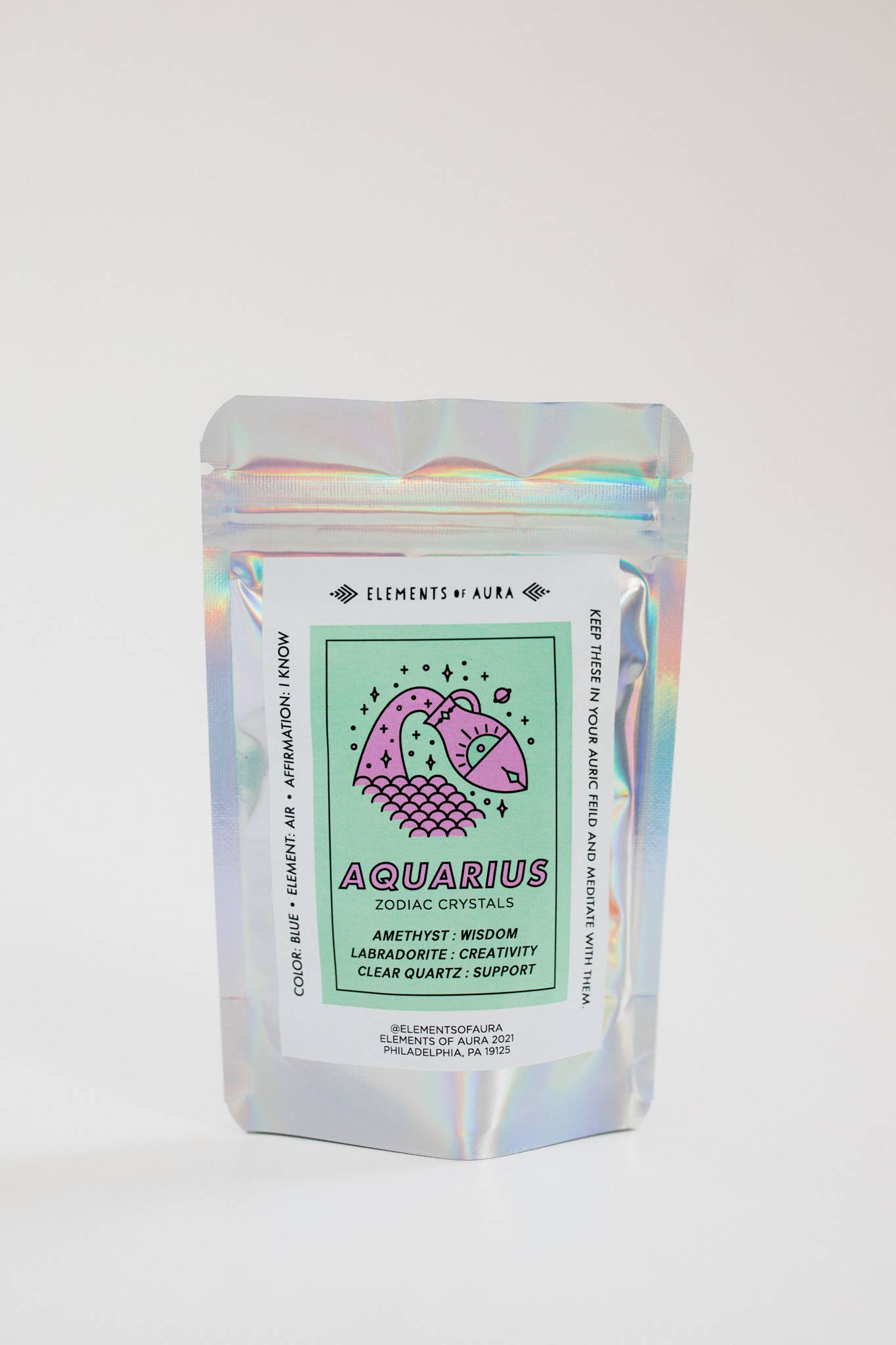 Aquarius Zodiac Crystal Set