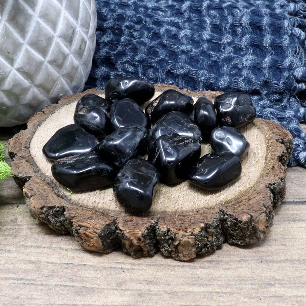 Black Onyx Tumbled Stones