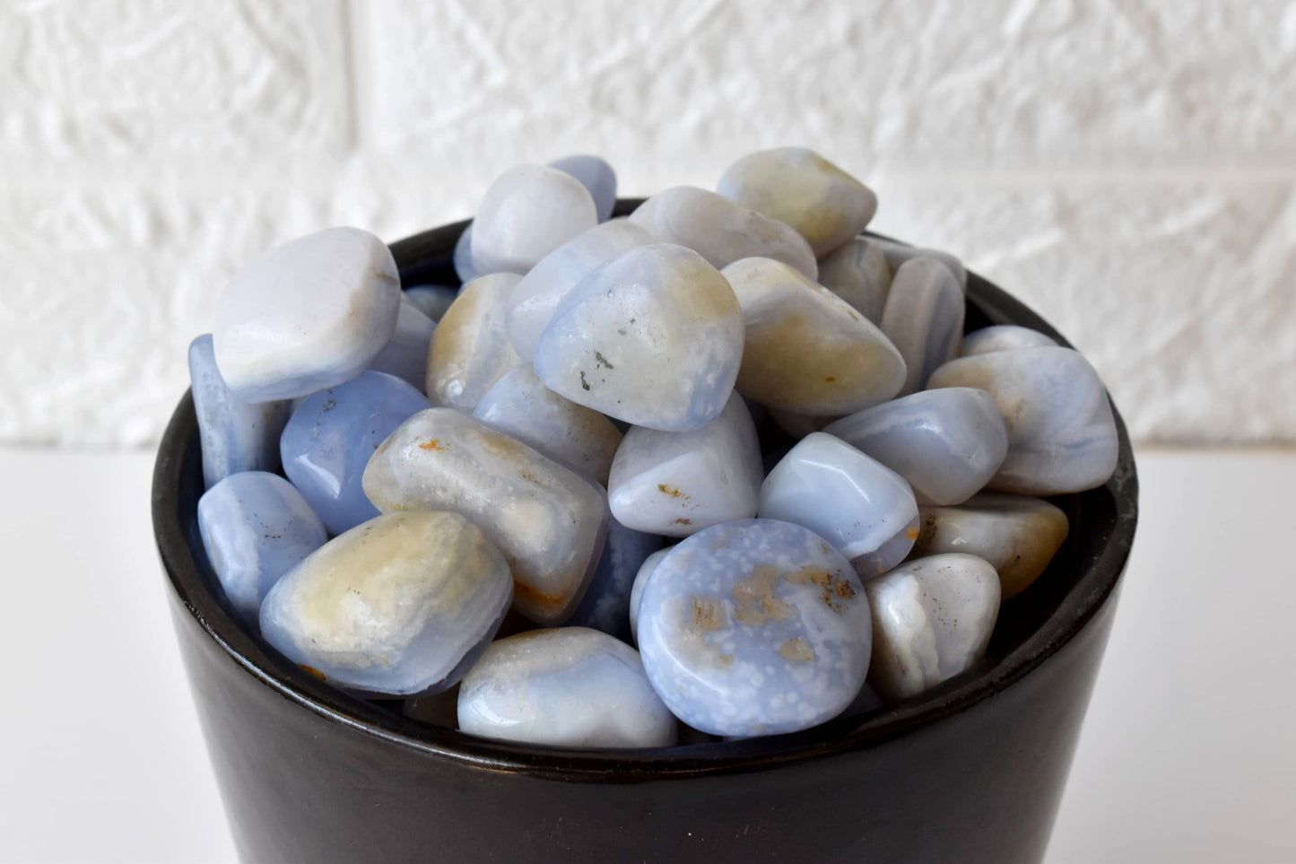 Blue Lace Agate Tumbled Stone ~ Healing Tumbled Stones