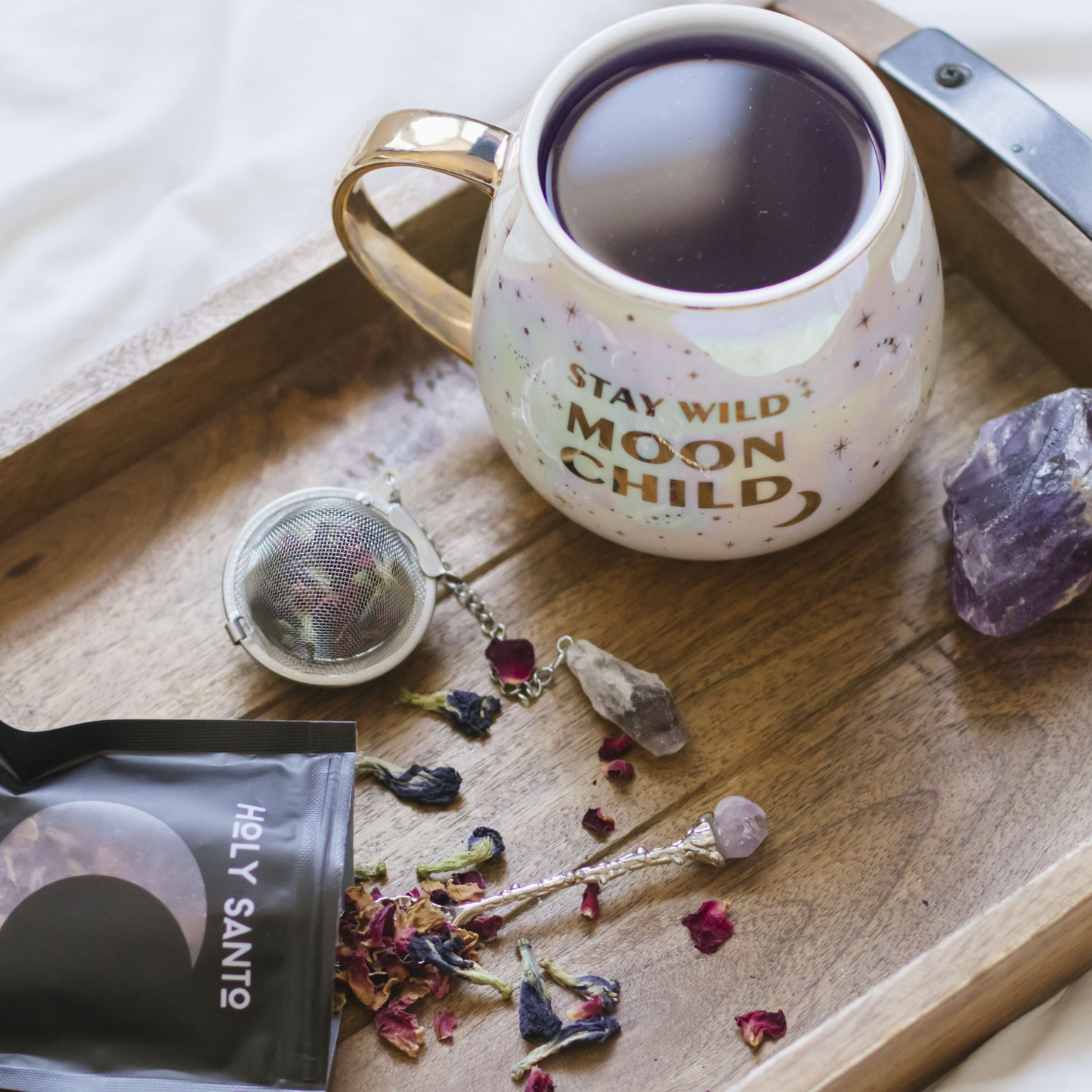 Moon Child - Mug Gift Set with Amethyst Tea Accessories