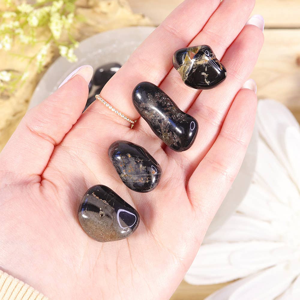Black Onyx Tumbled Stones