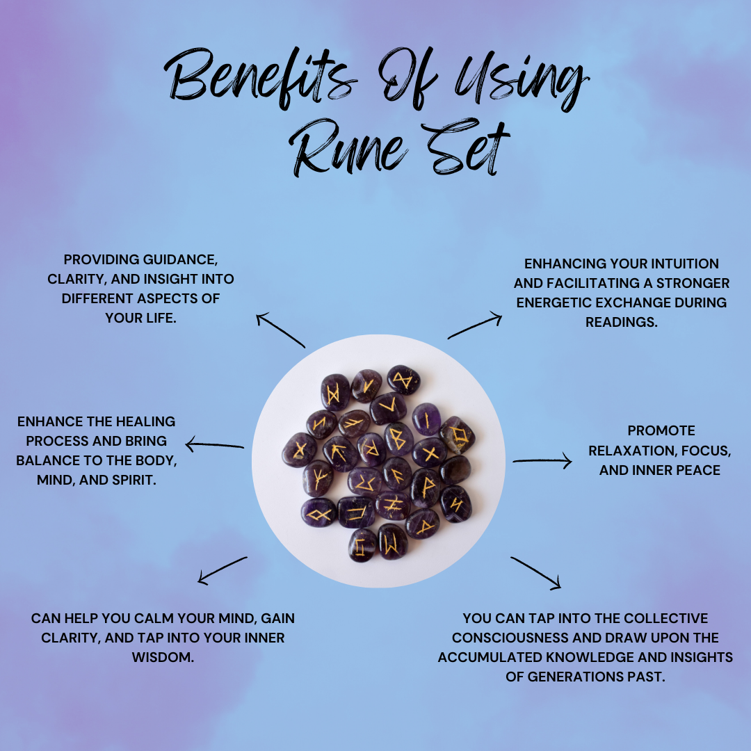 Amethyst Rune Set (Protection and Anxiety Relief)