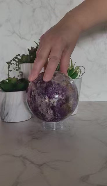 Load and play video in Gallery viewer, Fluorite Sphere