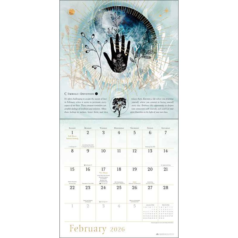 Year of the Witch 2026 Wall Calendar By Temperance Alden