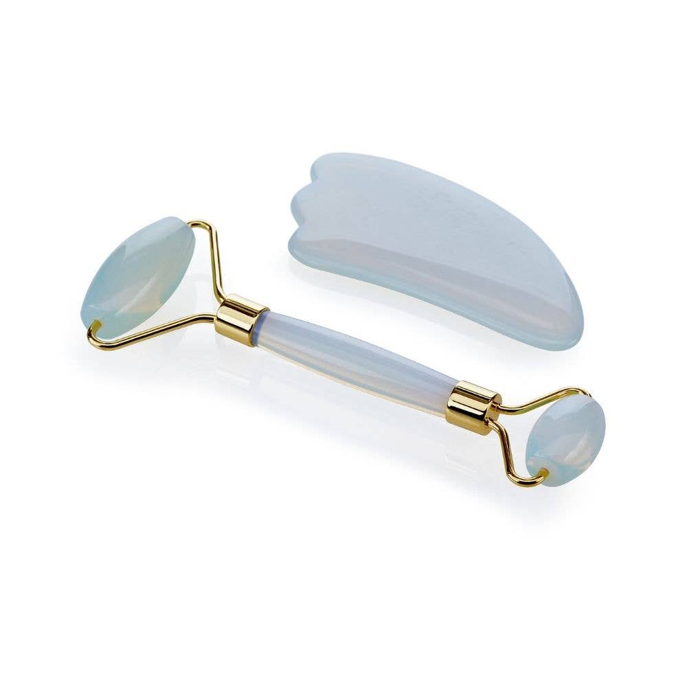 Facial Roller Set - Opalite