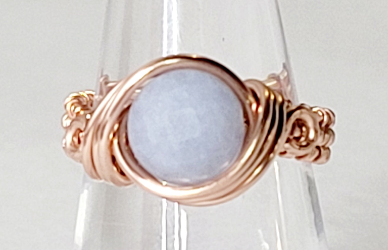 Morganite Wire Wrap Ring