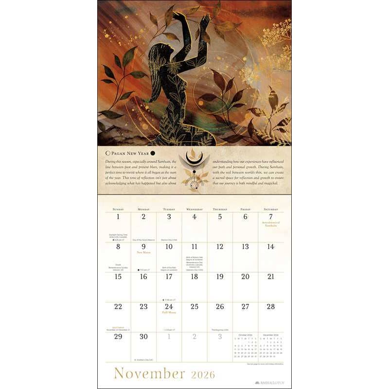 Year of the Witch 2026 Wall Calendar By Temperance Alden