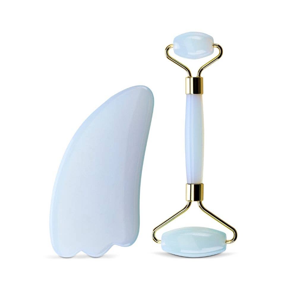 Facial Roller Set - Opalite