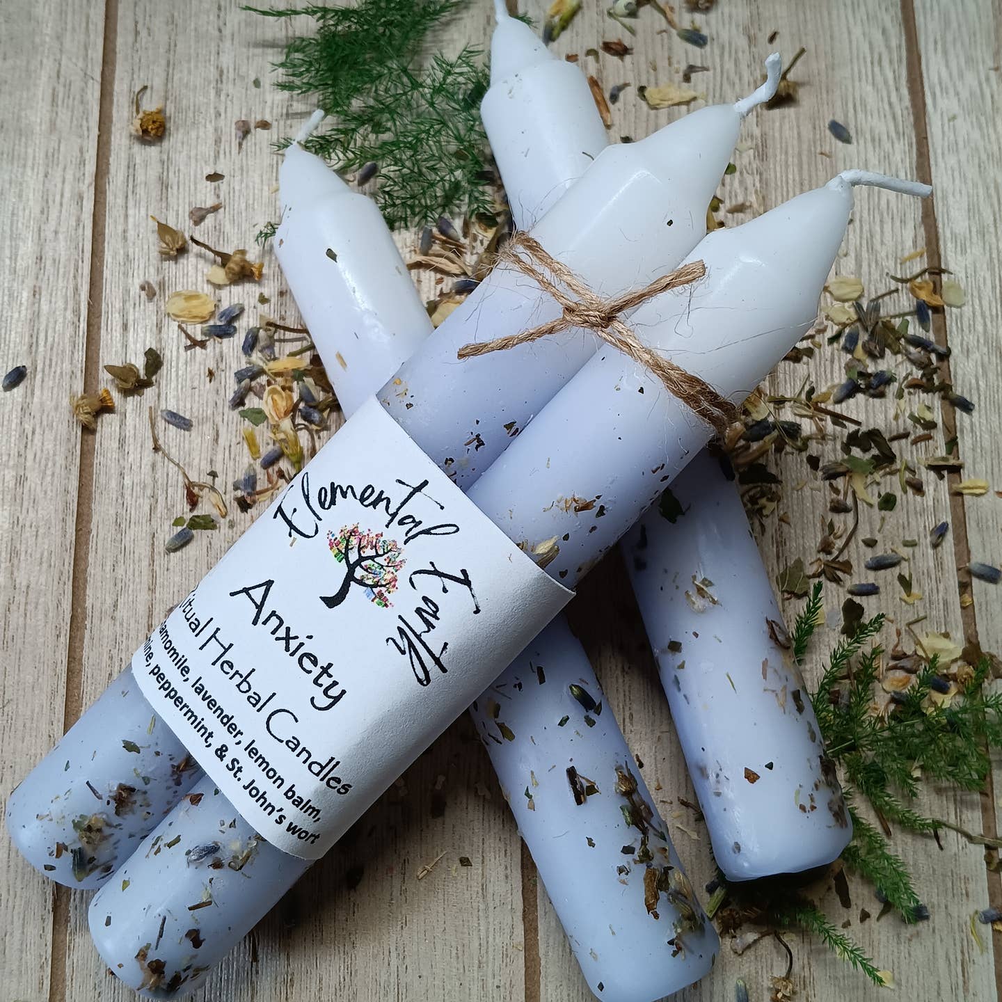 Anxiety Herbal 6 Inch Candles