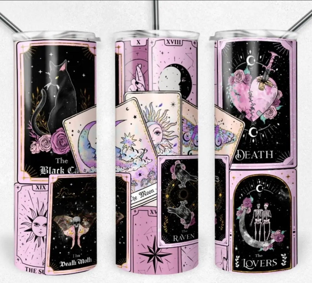 Tarot Pastel 20oz Skinny Stainless Steel Tumbler