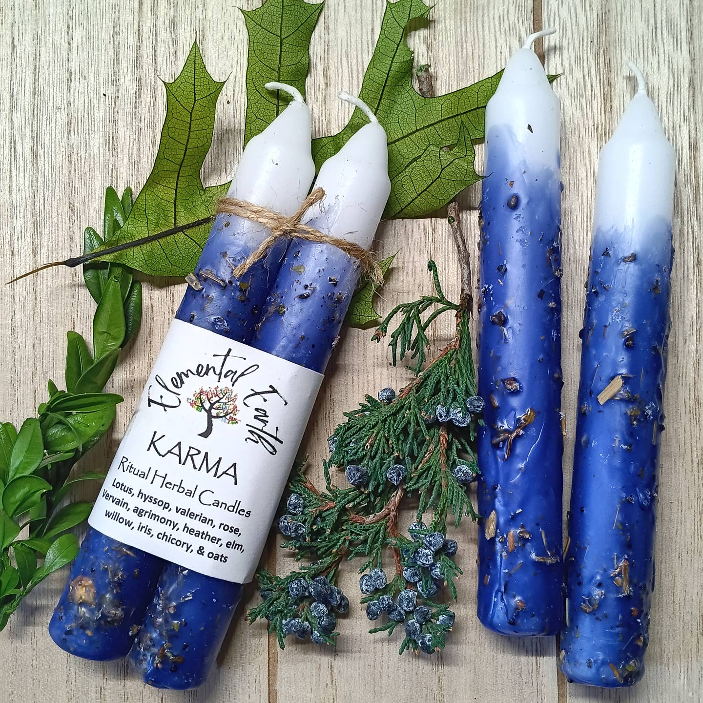 Karma Herbal 6 Inch Ritual Intention Candles