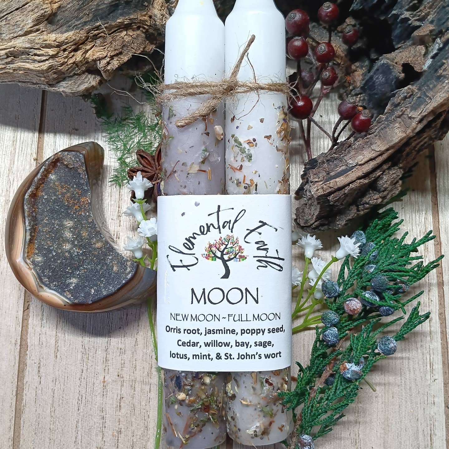 Moon Herbal Intention Candles