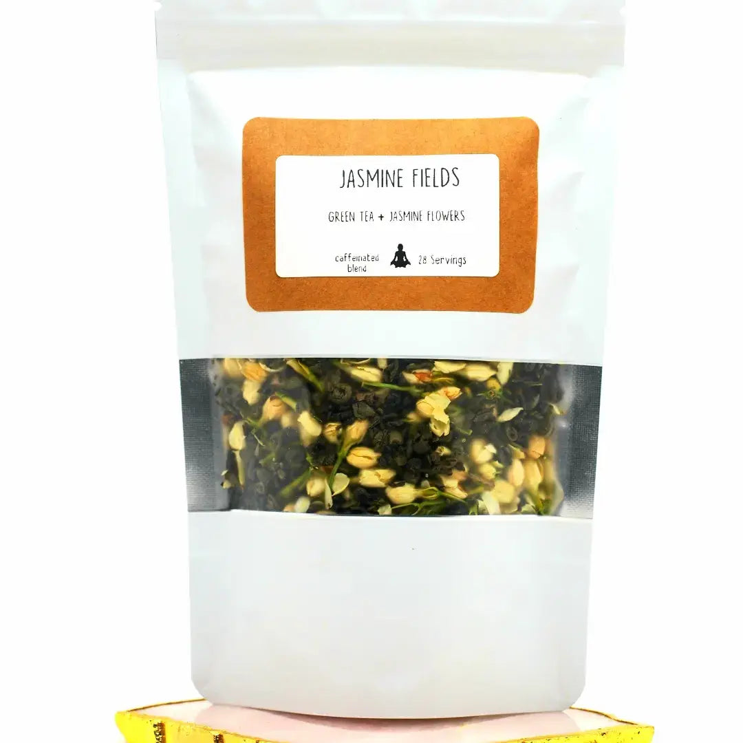 JASMINE FIELDS Handcrafted Herbal Tea Blend Loose Leaf Tea
