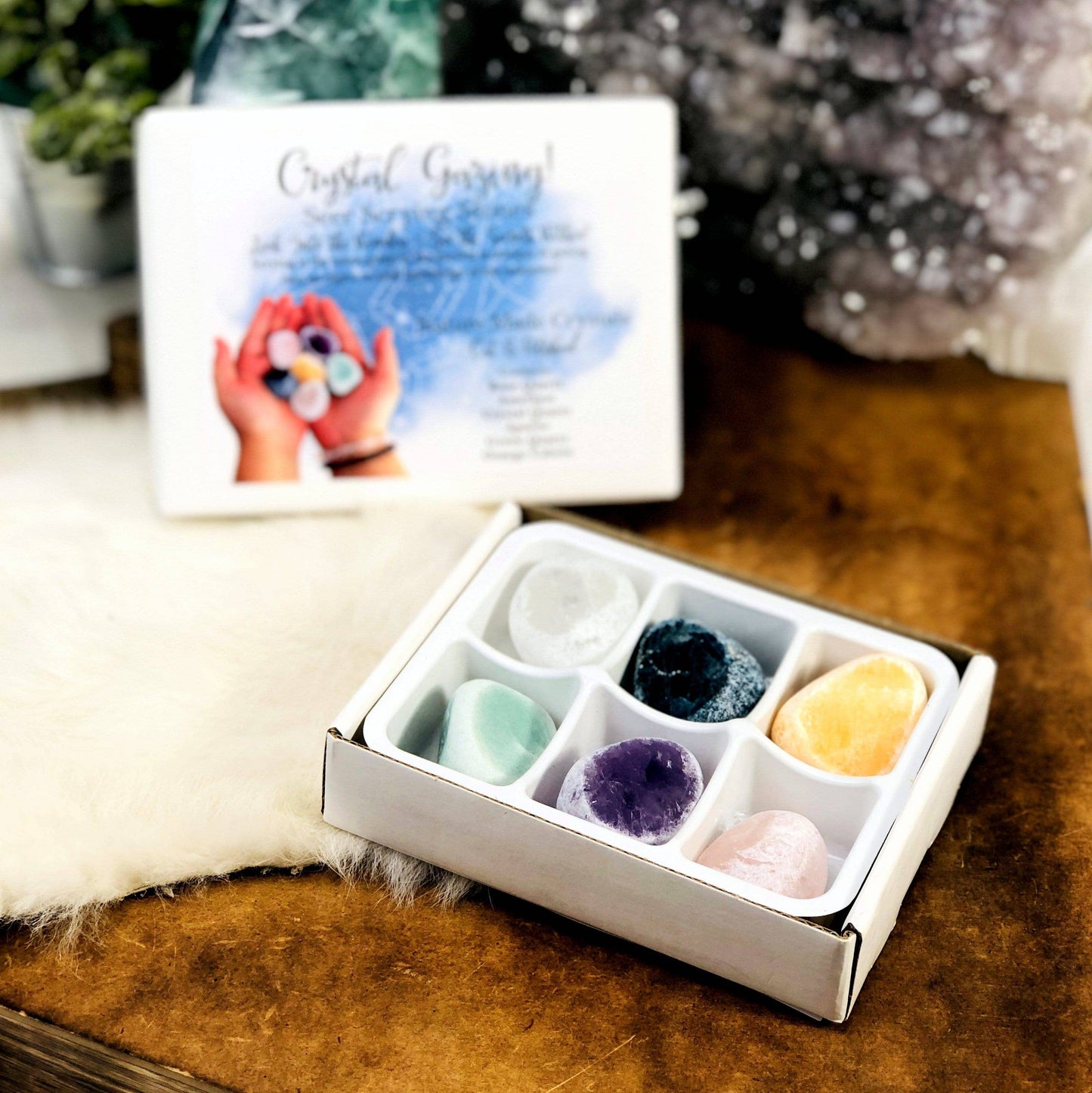 Seer Stone Set Crystal Gazing Scrying -