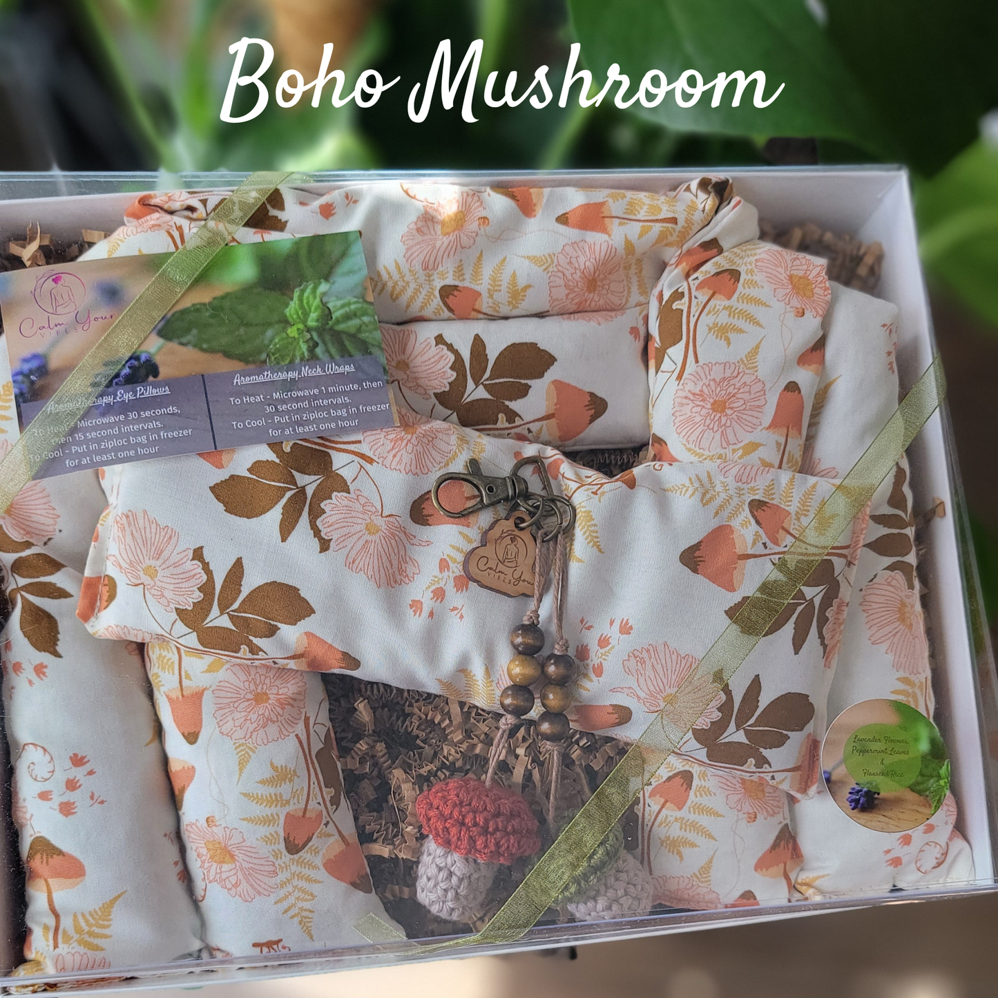 Handmade Gift, Neck Wrap, and Eye Pillow Set