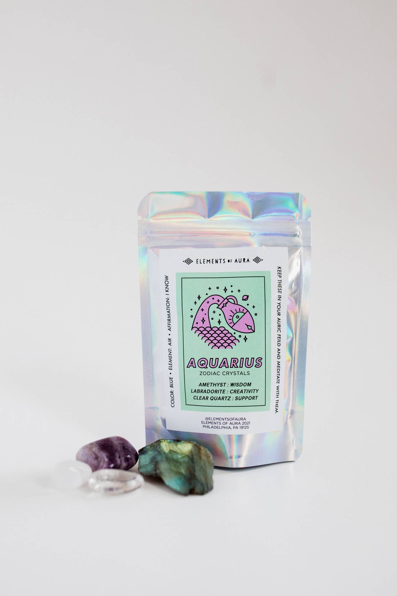 Aquarius Zodiac Crystal Set