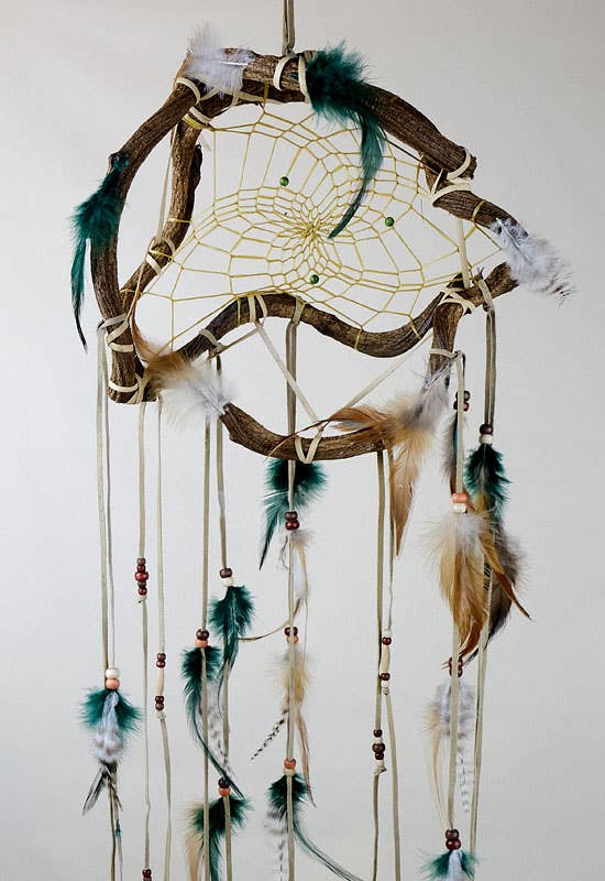 The Wanderer - Green Dream Catcher