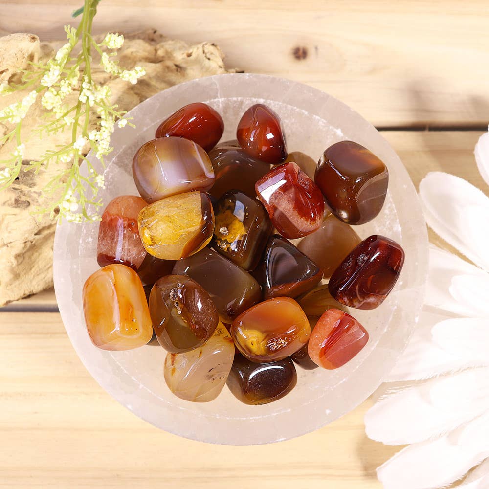 Carnelian Tumbled Stones (Grade B)