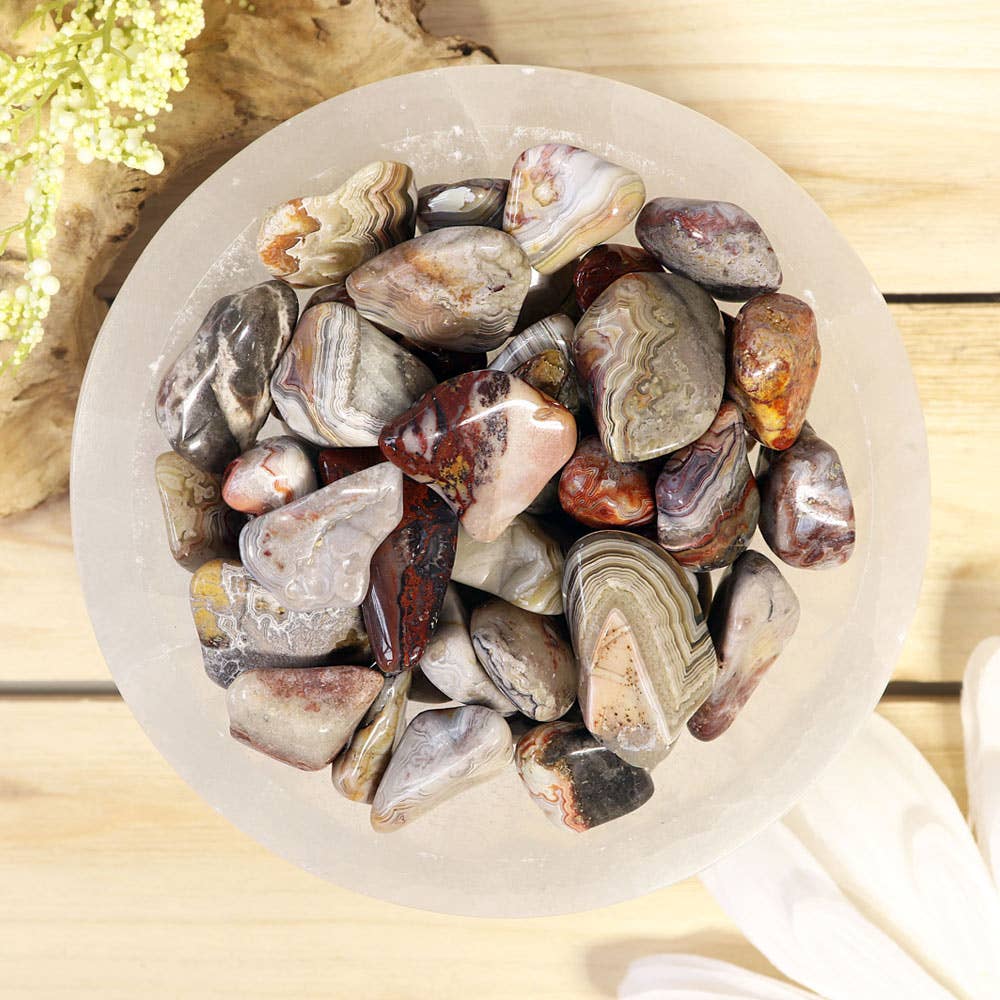 Crazy Lace Agate Tumbled Stones | Crazy Lace Agate