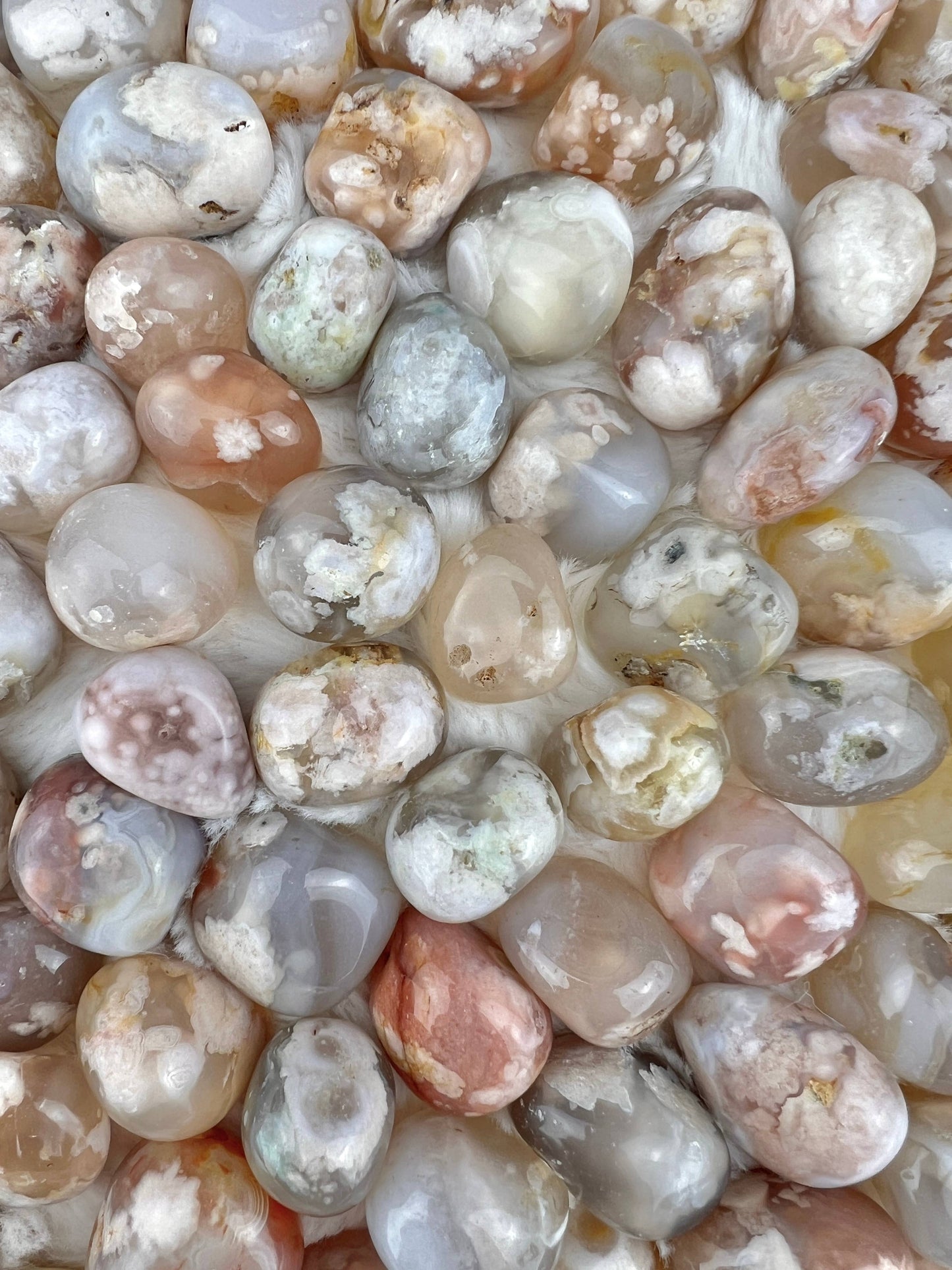 Flower Agate Tumble