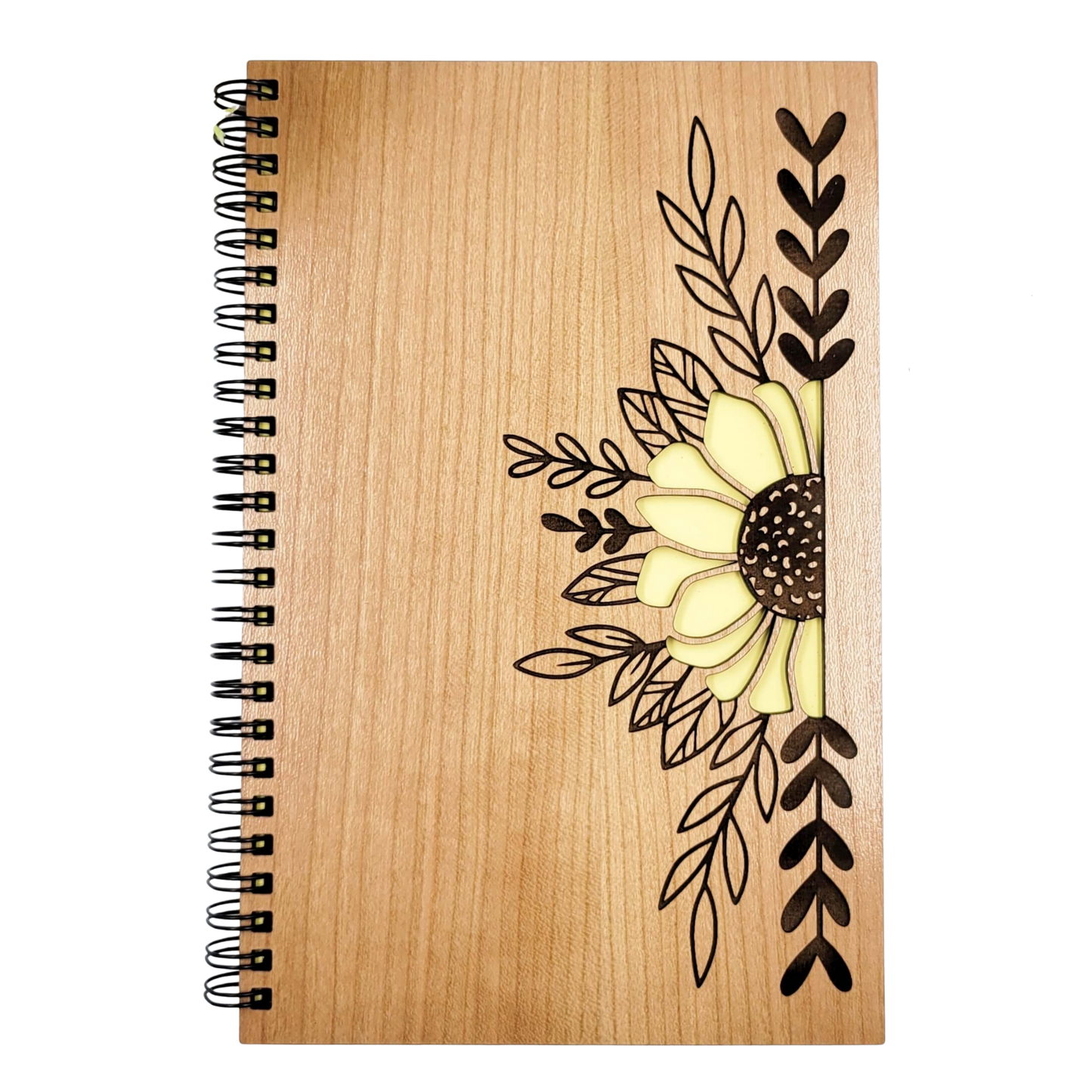 Sunflower wood journal