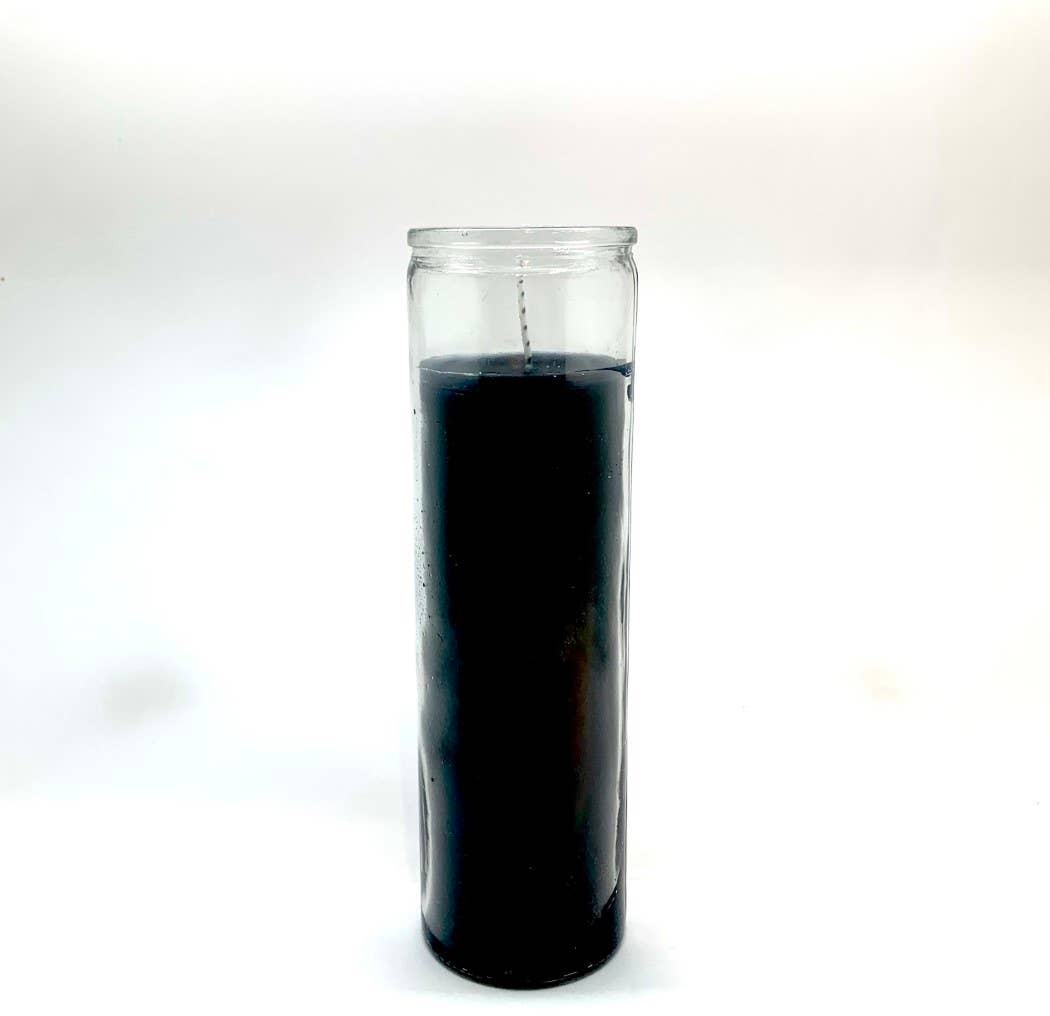 Black 7 Day Candle - Protection, Self-Control, Strength
