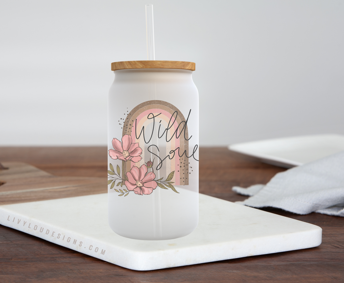 Wild Soul - Frosted Can Glass