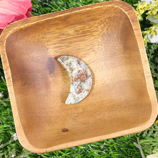 Amazonite Biotite Mini Half Moon - Amazonite Decor